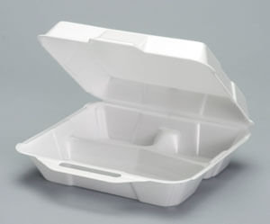 23300 3 COMP 9X9 FOAM CONTAINER